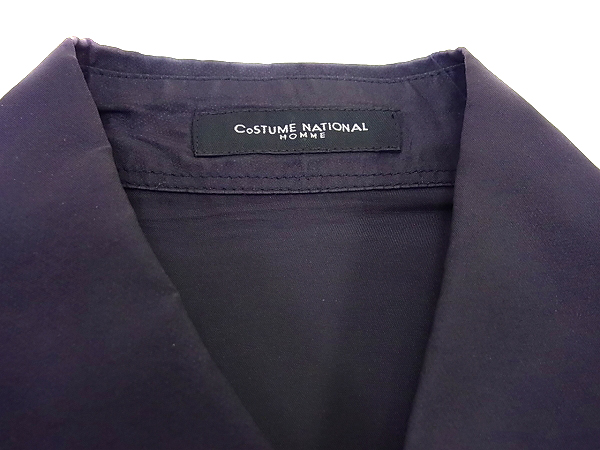 実際に弊社で買取させて頂いたCoSTUME NATIONAL/コスチューム ナショナル シャツ黒 85574/44の画像 2枚目