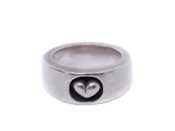 実際に弊社で買取させて頂いたトラヴィスワーカー ダブルクロスハートリング シルバー/12号の画像 1枚目