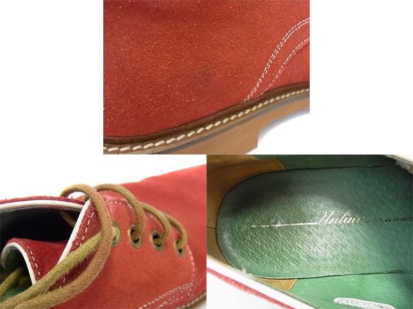 実際に弊社で買取させて頂いたunline by alfredoBANNISTER プレーントゥスウェードシューズ 40の画像 9枚目