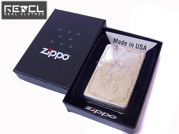 実際に弊社で買取させて頂いたZIPPO/ジッポー×LION HEART ハウル彫刻 シルバー 2011年製の画像 0枚目