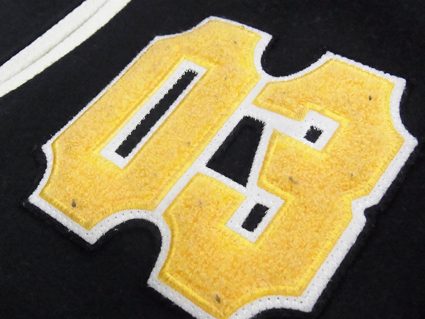 実際に弊社で買取させて頂いたFAT/エフエーティー 10TH 袖レザーメルトンスタジャン/TITCHの画像 8枚目