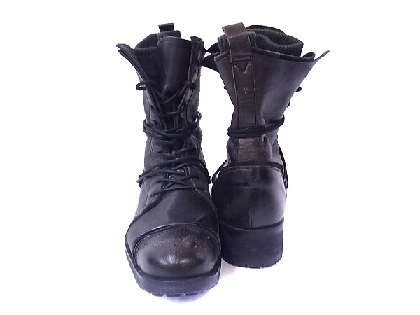 実際に弊社で買取させて頂いたアルフレッドバニスター ニットレイヤードブーツ ブラック/40の画像 1枚目