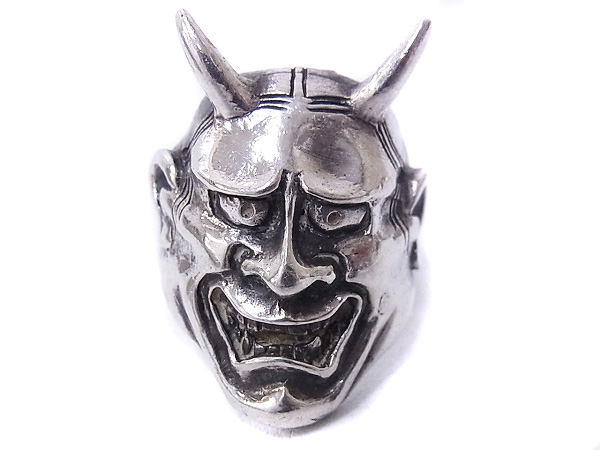 実際に弊社で買取させて頂いたCRAZY PIG DESIGNS/クレイジーピッグ 般若リング シルバー 18号の画像 1枚目