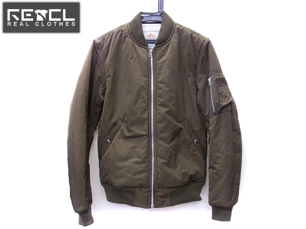 実際に弊社で買取させて頂いたアルファ×エディフィス別注 MA-1 15AW ミリタリーブルゾン/M