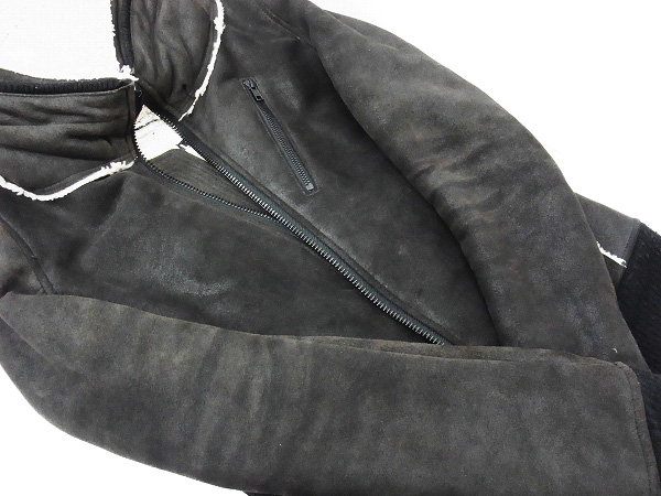 実際に弊社で買取させて頂いたLGB/ルグランブルー 13AW BONO-17 カウレザーボアブルゾン/1の画像 6枚目