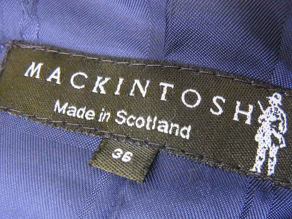 実際に弊社で買取させて頂いたMACKINTOSH/マッキントッシュ ダブルロングPコート/ネイビー/36の画像 2枚目