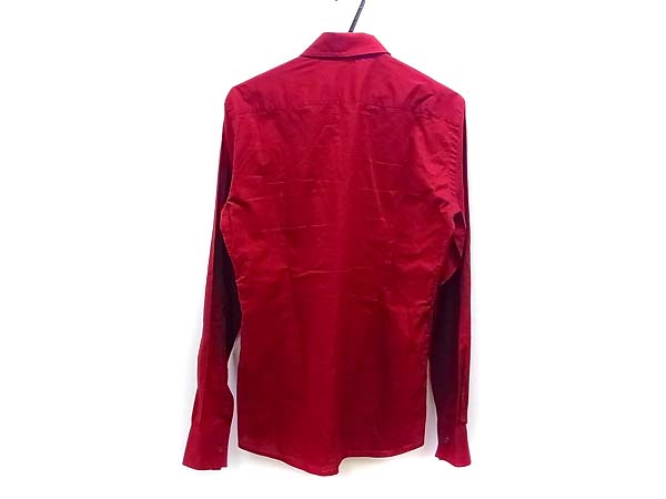 実際に弊社で買取させて頂いたCoSTUME NATIONAL/コスチュームナショナル 長袖シャツ 赤/44の画像 1枚目