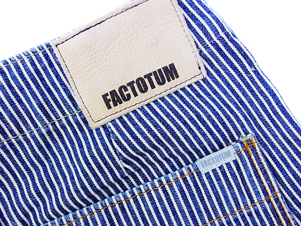 実際に弊社で買取させて頂いたFACTOTUM/ファクトタム ヒッコリーストレートワークパンツ 29の画像 2枚目