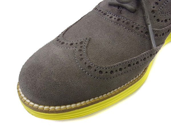 実際に弊社で買取させて頂いたCOLE HAAN/コールハーン LUNARGRAND WINGTIP C21131 灰系/8の画像 7枚目