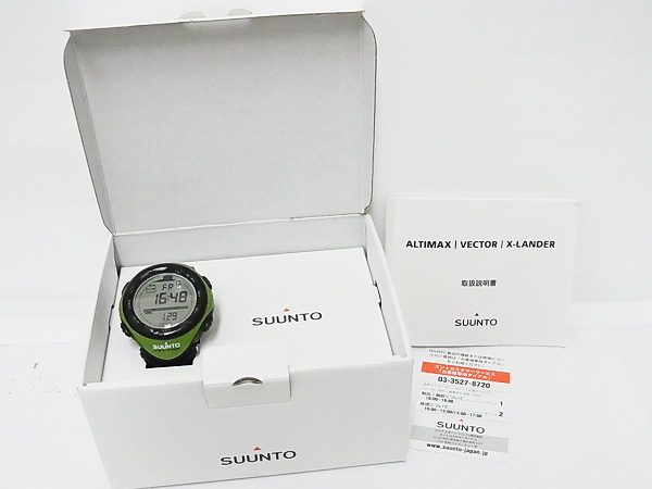 実際に弊社で買取させて頂いたSUUNTO/スント Vector/ベクターライムグリーン/SS010600M00の画像 7枚目