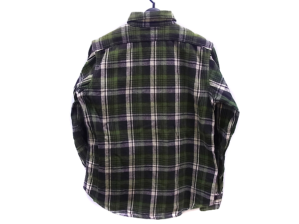 実際に弊社で買取させて頂いたDUBBLE WORKS/ダブルワークス ヘビーネルシャツ グリーン　36の画像 1枚目