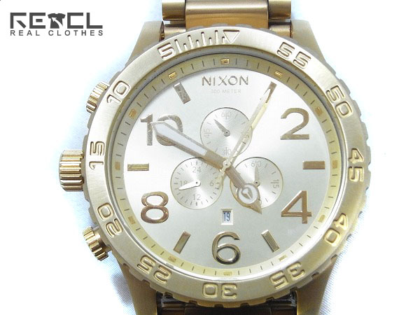 実際に弊社で買取させて頂いたNIXON/ニクソン THE 51-30 クロノグラフ ゴールド/A083-502