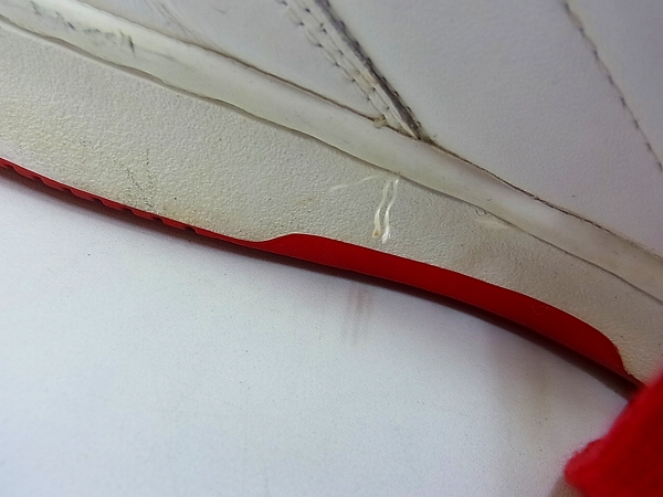 実際に弊社で買取させて頂いたPUMA/プーマ プーマキャットハイカットスニーカー 赤×白/27.5の画像 9枚目