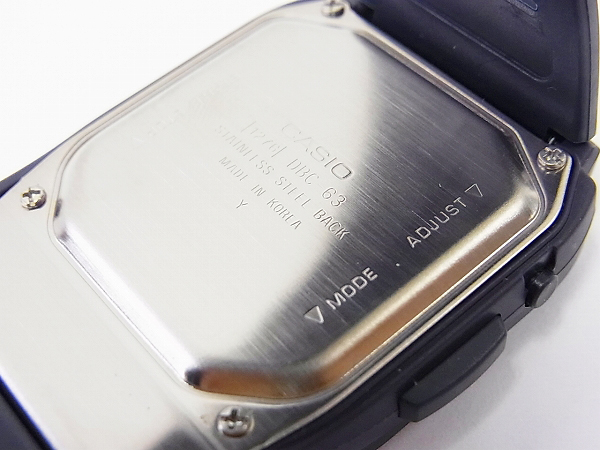 実際に弊社で買取させて頂いたCASIO/カシオ DATABANK/データバンク デジタル DBC-63 ネイビーの画像 5枚目