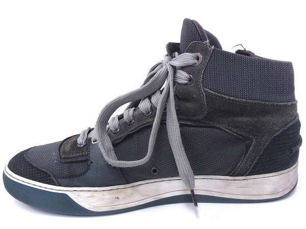 実際に弊社で買取させて頂いたLANVIN/ランバン サイドジップ ハイカットスニーカー/9の画像 3枚目