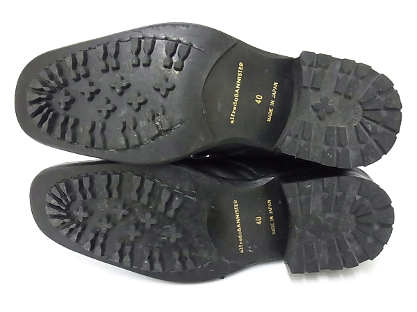 実際に弊社で買取させて頂いたアルフレッドバニスター フロントジップ編上レイヤードブーツ40の画像 2枚目