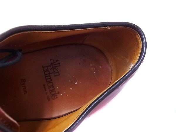 実際に弊社で買取させて頂いたALLEN EDMONDS/アレンエドモンド ストレートチップ 革靴/11Dの画像 4枚目