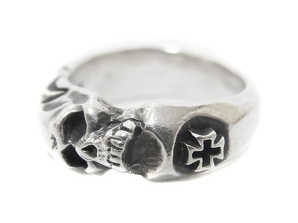 実際に弊社で買取させて頂いたDEAL DESIGN/ディールデザイン スカル&クロスリング/17号の画像 2枚目