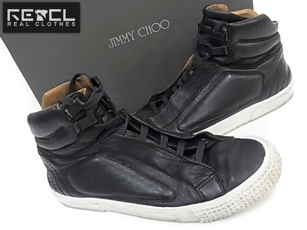 実際に弊社で買取させて頂いたJimmy choo/ジミー チュウ ハイカットスニーカー ブラック/40