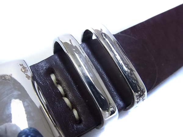 実際に弊社で買取させて頂いたアルフレッドバニスターイン ベルト スタンダードバックル 茶の画像 3枚目