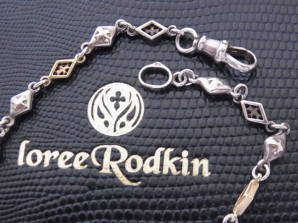 実際に弊社で買取させて頂いたローリーロドキン[11万↑]SV925×K18クロスチェーン L3816-700-2の画像 4枚目