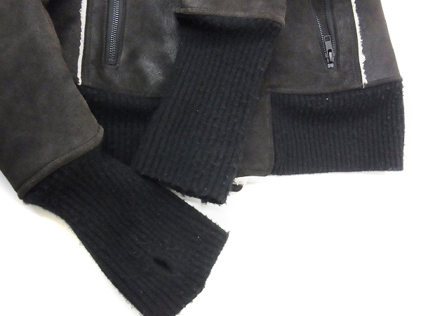 実際に弊社で買取させて頂いたLGB/ルグランブルー 13AW BONO-17 カウレザーボアブルゾン/1の画像 7枚目