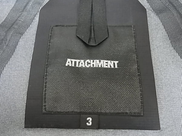 実際に弊社で買取させて頂いたATTACHMENT/アタッチメント マウンテンパーカー ブラック/3の画像 5枚目