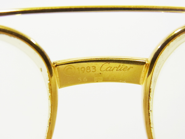 実際に弊社で買取させて頂いたCartier／カルティエ メガネフレーム/度入り ティアドロップの画像 4枚目