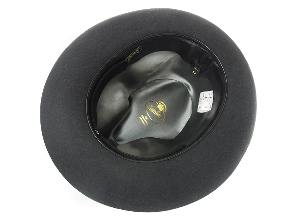 実際に弊社で買取させて頂いたBORSALINO/ボルサリーノ ラビットファーハット/中折れ帽/黒の画像 3枚目
