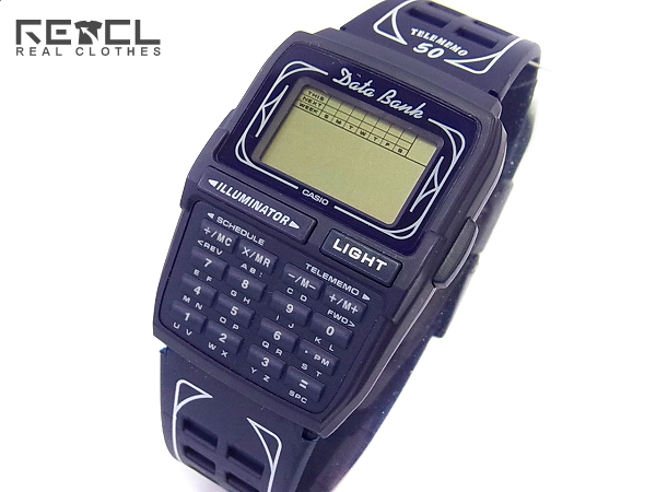 実際に弊社で買取させて頂いたCASIO/カシオ DATABANK/データバンク デジタル DBC-63 ネイビーの画像 0枚目