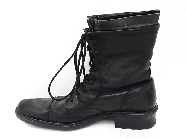 実際に弊社で買取させて頂いたアルフレッドバニスター フロントジップ編上レイヤードブーツ40の画像 3枚目