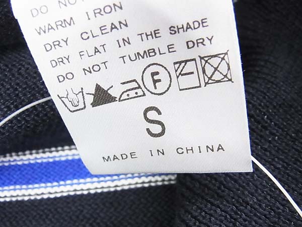 実際に弊社で買取させて頂いた417byEDIFICE/エディフィス ボーダー/クルーネックニット Sの画像 4枚目