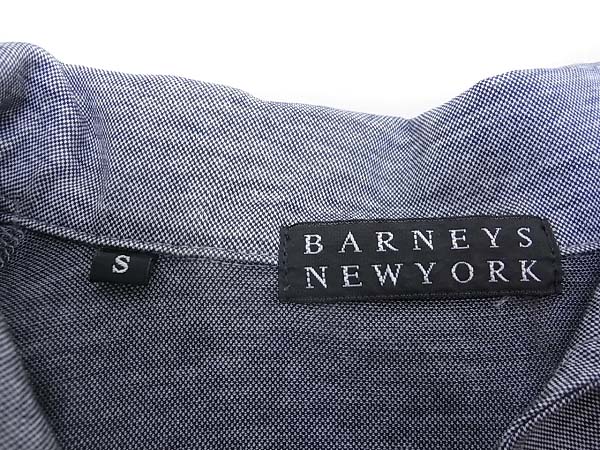 実際に弊社で買取させて頂いたバーニーズニューヨーク コットン半袖シャツ 総柄ポロシャツ Sの画像 2枚目