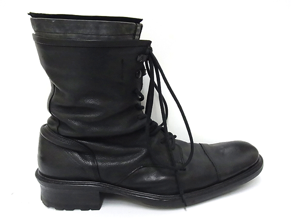 実際に弊社で買取させて頂いたアルフレッドバニスター フロントジップ編上レイヤードブーツ40の画像 4枚目