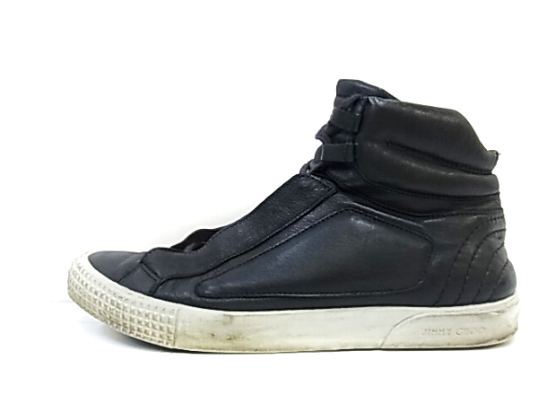 実際に弊社で買取させて頂いたJimmy choo/ジミー チュウ ハイカットスニーカー ブラック/40の画像 1枚目