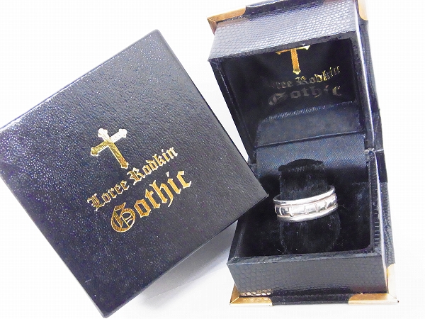 実際に弊社で買取させて頂いたLOREE RODKIN/ローリーロドキン クロスモチーフSVリング/16号の画像 4枚目