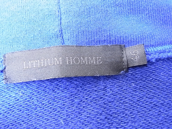 実際に弊社で買取させて頂いたLITHIUM HOMME/リチウムオム 星刺繍入り ジップパーカー/46の画像 2枚目