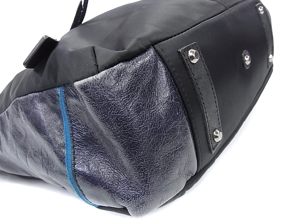 実際に弊社で買取させて頂いたLANVIN/ランバン 560103 2WAYデッキトートバッグ/ショルダー 黒の画像 4枚目