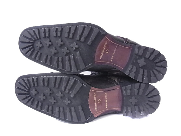 実際に弊社で買取させて頂いたアルフレッドバニスター ニットレイヤードブーツ ブラック/40の画像 2枚目