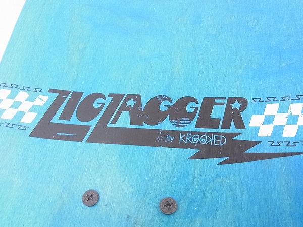 実際に弊社で買取させて頂いたKROOKED/クルキッド zig zagger スケードボード/完成品の画像 7枚目