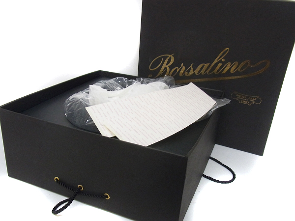 実際に弊社で買取させて頂いたBORSALINO/ボルサリーノ ラビットファーハット/中折れ帽/グレーの画像 7枚目