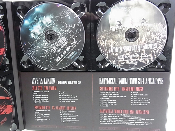 実際に弊社で買取させて頂いた【THE ONEメンバー限定】BABYMETAL WORLD TOUR 2014 APOCALYPSEの画像 4枚目