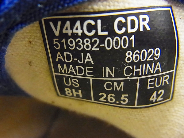 実際に弊社で買取させて頂いたVANS/ヴァンス オーセンティック ネイビー V44CL CDR/26.5の画像 6枚目