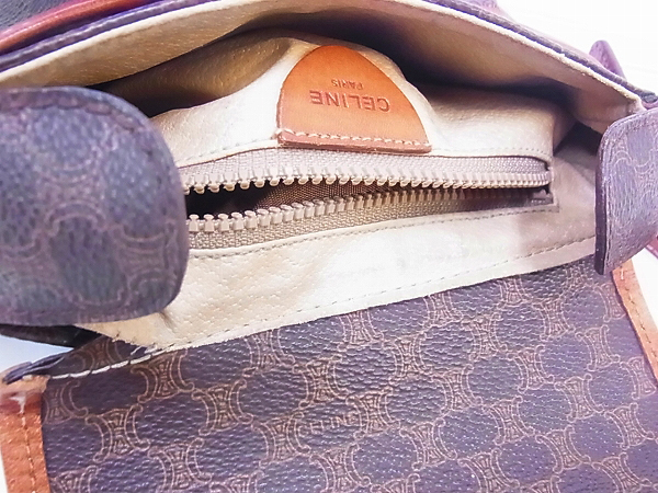 実際に弊社で買取させて頂いたCELINE/セリーヌ ショルダー/セカンドバッグ 黒/茶 2点セットの画像 5枚目