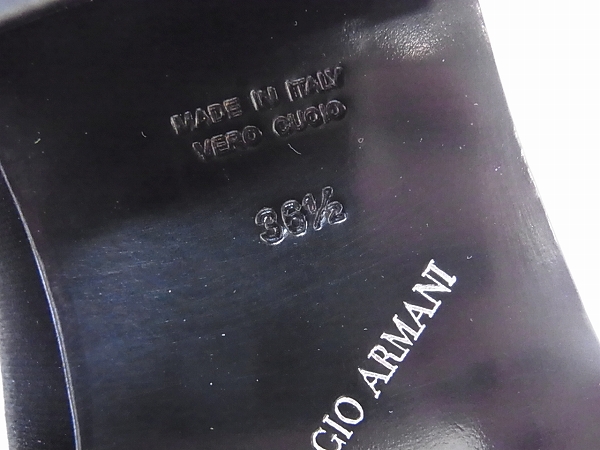 実際に弊社で買取させて頂いたGIORGIO ARMANI/ジョルジオアルマーニ パンプス ブラック/36.5の画像 8枚目