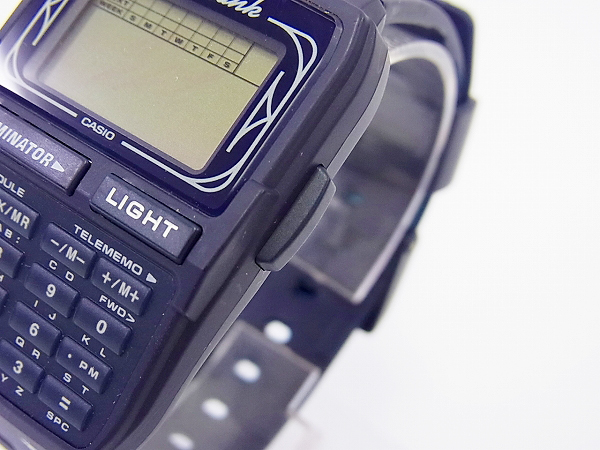 実際に弊社で買取させて頂いたCASIO/カシオ DATABANK/データバンク デジタル DBC-63 ネイビーの画像 3枚目