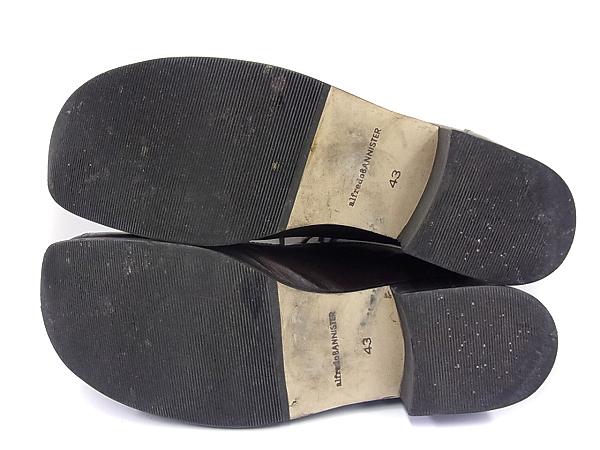 実際に弊社で買取させて頂いたアルフレッドバニスター おでこシューズ/レザー ブラウン 43の画像 2枚目