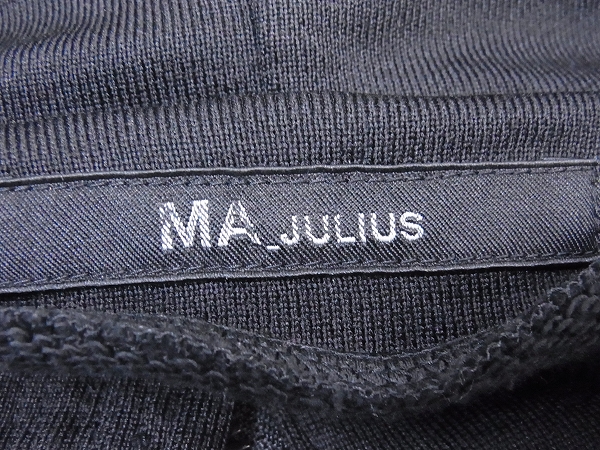 実際に弊社で買取させて頂いたMA_julius/ユリウス ロングパーカー FW14  480CUM1/ブラック/2の画像 2枚目