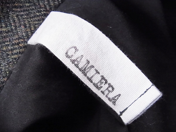 実際に弊社で買取させて頂いたCAMIERA/カミエラ ツイードウールダッフルコー グリーン系/46の画像 2枚目