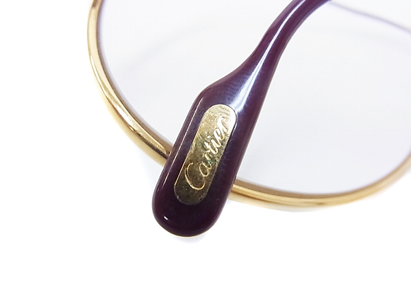 実際に弊社で買取させて頂いたCartier/カルティエ ティアドロップ型フレーム 眼鏡/メガネの画像 6枚目
